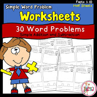  Word Problem Worksheets for simple facts