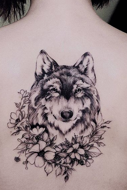 Top Beautiful Wolf tattoo designs for Men รอยสักรูปหมาป่า