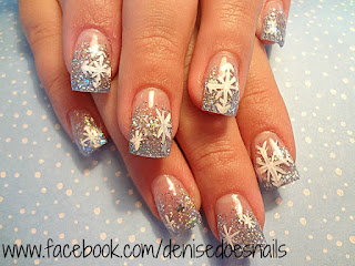 snowflake nails