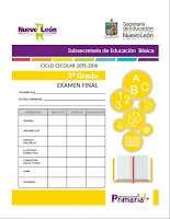 Exámenes de 1° a 6° Quinto Bloque - Subsecretaría de Educación Básica N.L 