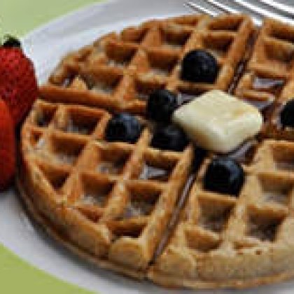 Buttermilk Waffles with Berries