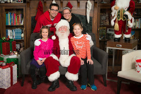 santa with family