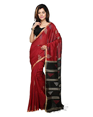 Bengal Handloom Saree Women’s Art Silk With Blouse Piece
