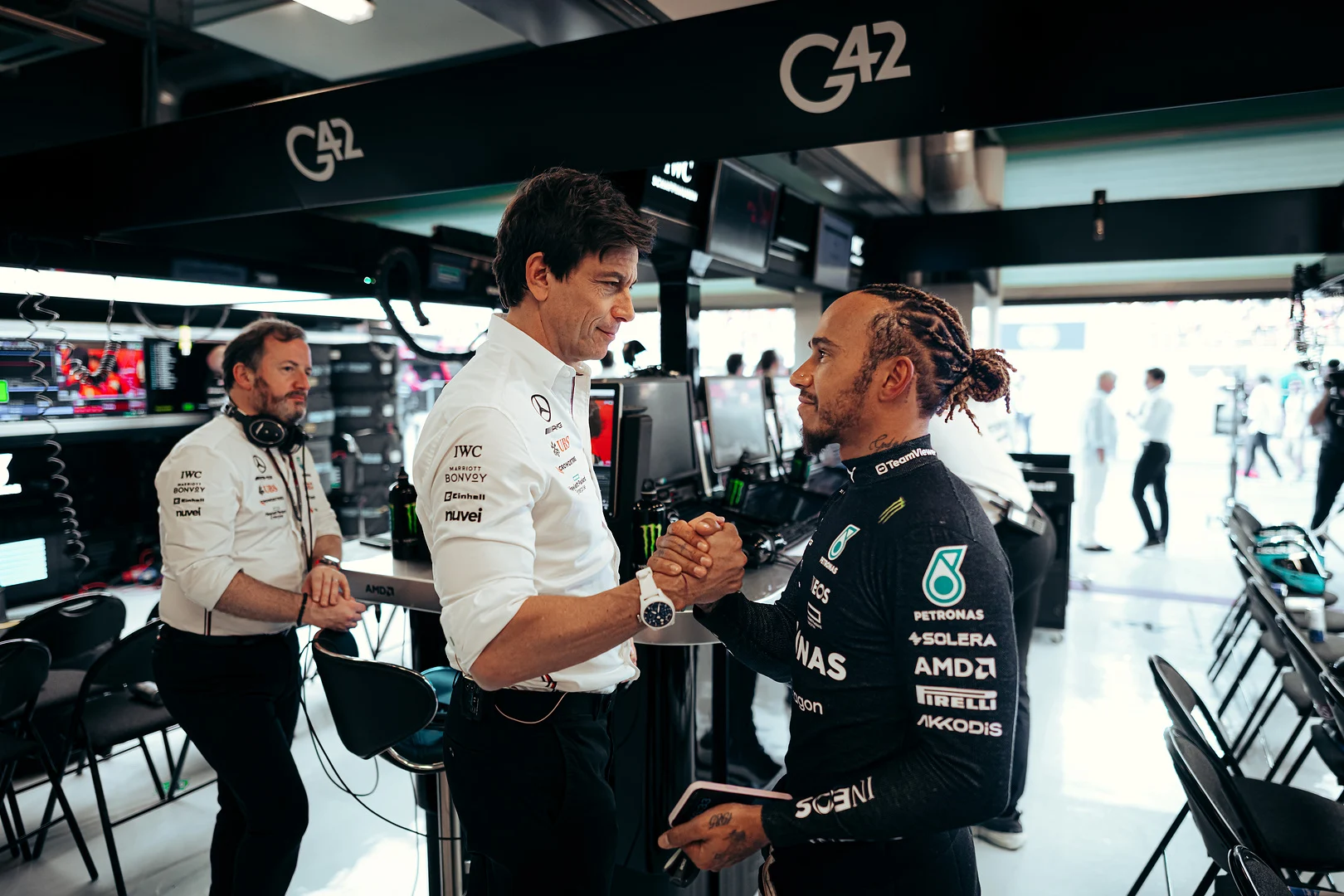 Toto Wolff i Lewis Hamilton