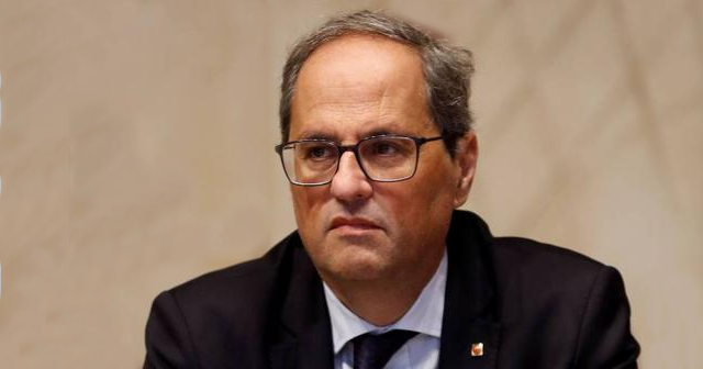 El president  Quim Torra anuncia su positivo por coronavirus