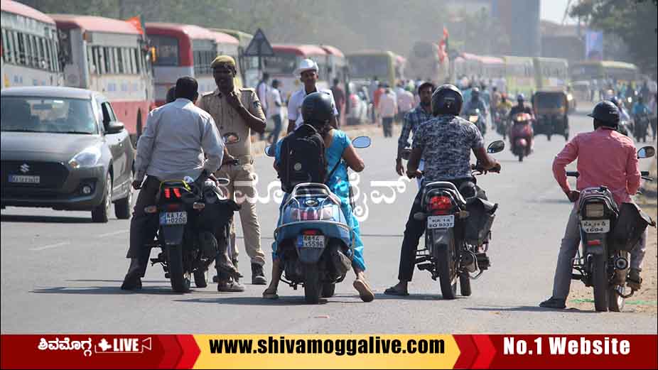 Traffic Jam effect in Shimoga 