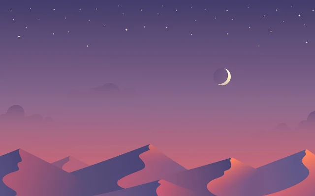 Free Half Moon Stars Desert Dunes Minimal wallpaper. Click on the image above to download for HD, Widescreen, Ultra HD desktop monitors, Android, Apple iPhone mobiles, tablets.
