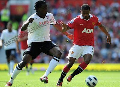 Patrice Evra-Manchester United vs Fulham