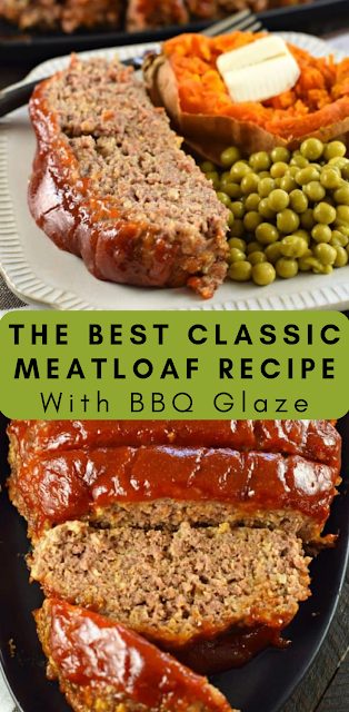 The Best Classic Meatloaf Recipe with BBQ Glaze 