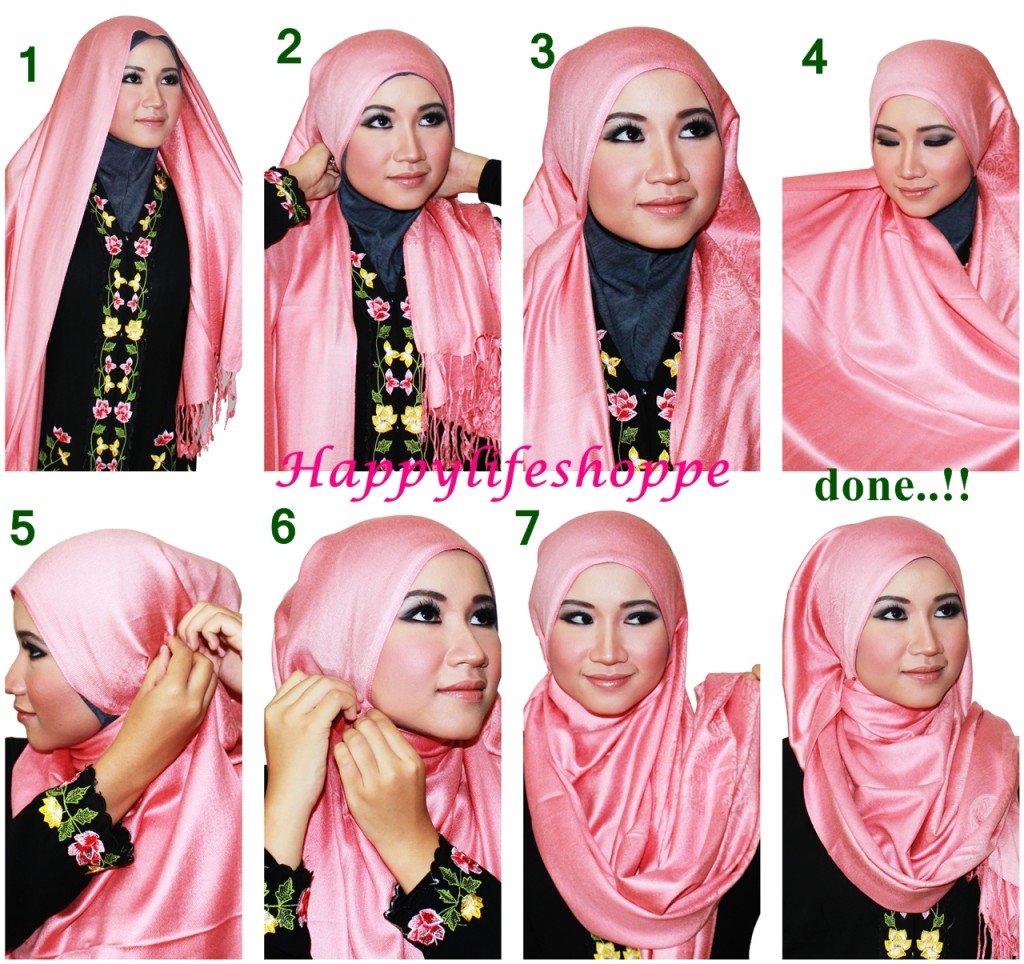 21 Hijab Untuk Wajah Lonjong Tutorial Hijab Terbaru Tahun 2017