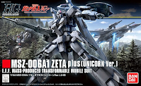 Carátula de la caja del MSZ-006A1 Zeta plus (Unicorn Ver.)