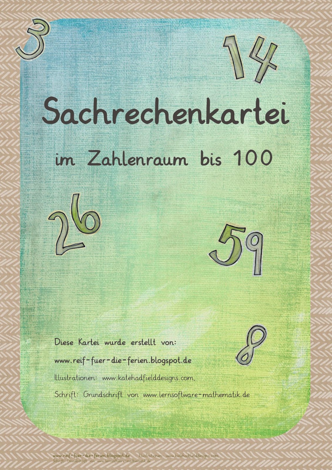 Sachrechenkartei im ZR 100