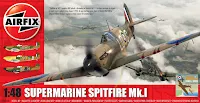 Maquette du Spitfire MkI d'Airfix au 1/48.