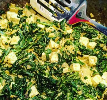 paneer, spenat, palak, saag, spinaci, spinach, indisk mat, indian food, indien, indiskt recept