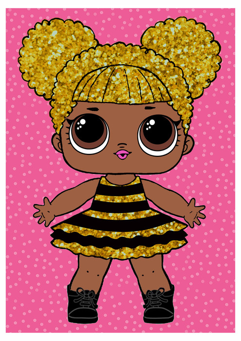 Free Queen Bee Lol Doll Svg - Download Free SVG Cut Files