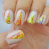 Floral blocking Nail Art