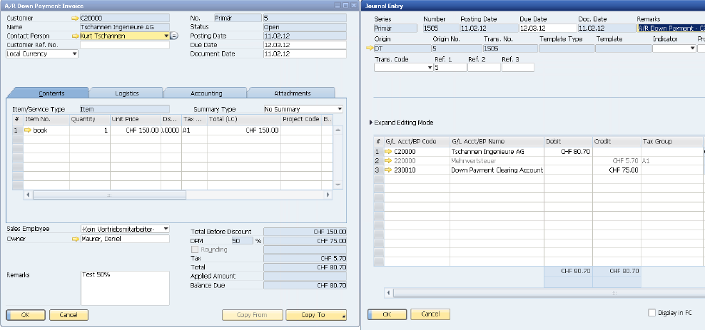 SAP Business One: Konsep Jurnal Pada SAP Business One