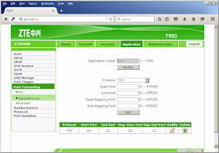 Cara Setting Port Forwarding pada ONT F660