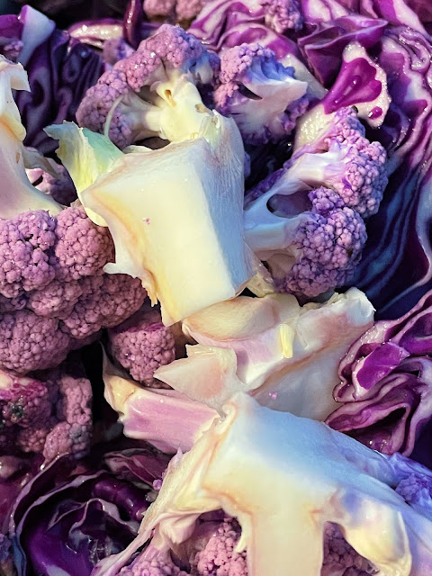 photo of purple cauliflower