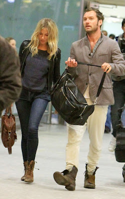 Sienna Miller And Jude Law At Heathrow Airport