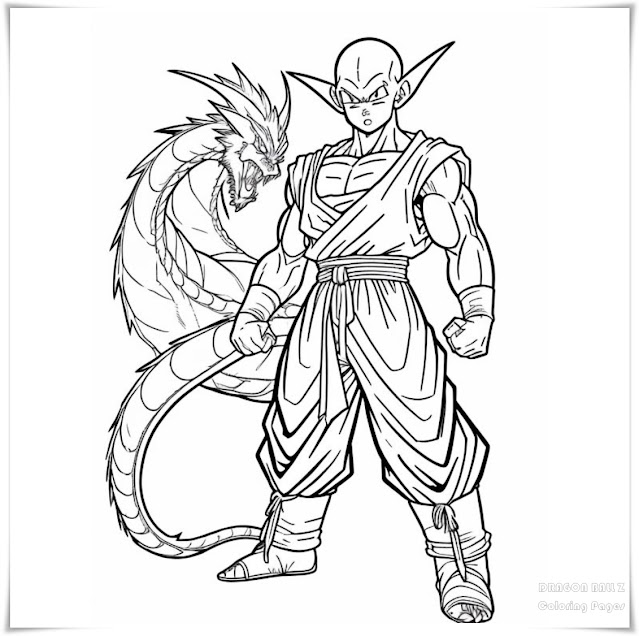 Dragon Ball Z Coloring Pages, Free, Printable, Piccolo, Goku, Vegeta, Gohan, Anime, Coloring Pages