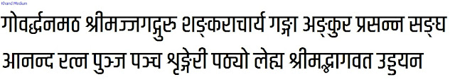 web unicode font khand hindi