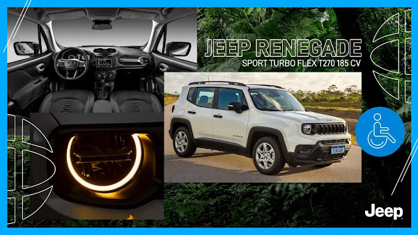 Jeep tem descontos para Renegade e Compass em PcD Day