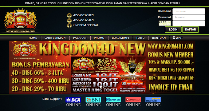 SITUS KINGDOM4D - BANDAR TOGEL ONLINE TERPERCAYA