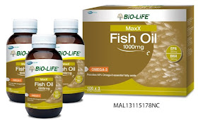 Omega-3 Important For Our Heart, Brain and Eyes, Bio-Life, MaxX Fish Oil 1000mg, Bio-Life Fish Oil, Omega 3