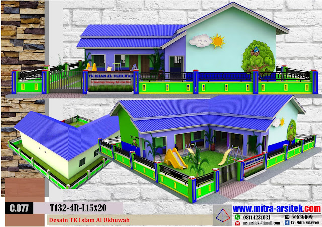 C077 Desain TK  PAUD Modern Mitra Arsitek Official Website