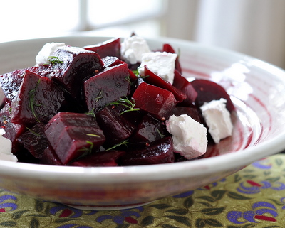 How to Make a Roasted Beet Salad, another easy salad for one or for company ♥ AVeggieVenture.com.