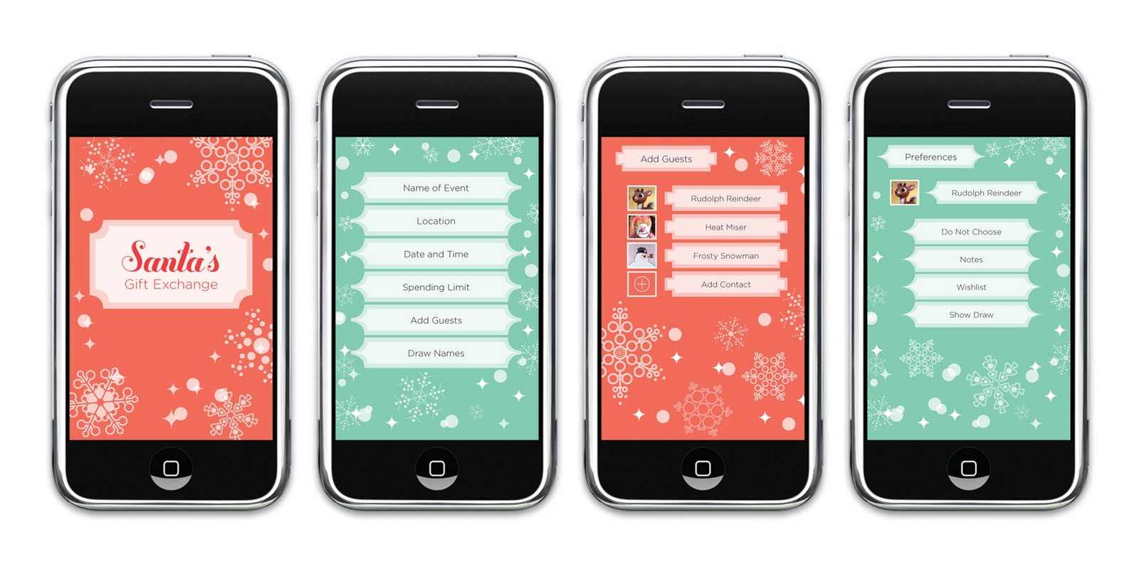 Ji Lee Design iPhone App Sample Screens