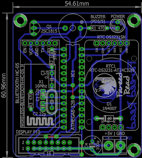 Jam jadwal waktu sholat P10 arduino 