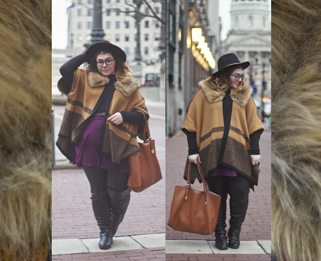 Cold & Faux, an outfit on katielikeme.com faux fur, street style