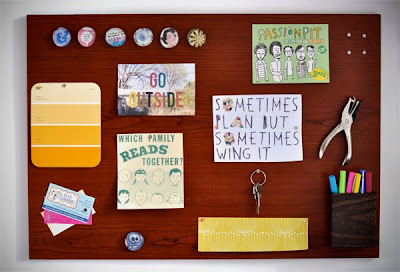 How to Make a Woodgrain Magnetic Memo Board and Tool Storage