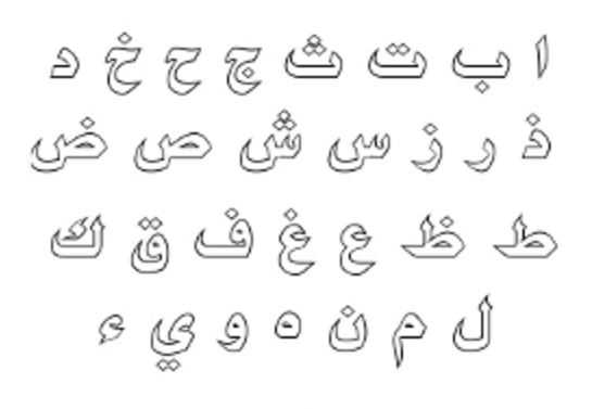  Gambar  Mewarnai Huruf Arab  Kata Bahasa Arab  Gambar  