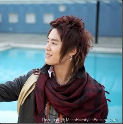 razor hairstyle. This hairstyle gives a softer