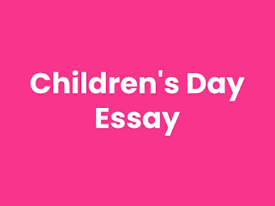 children's day essay 10 lines for class 1