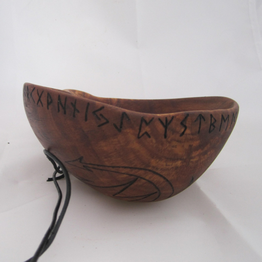 Woodwose Carving: Eucalyptus Kuksa or The Dragon Bowl.