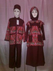  seragam  baju muslim SERAGAM  MUSLIM BATIK MODEL STELAN ROK 