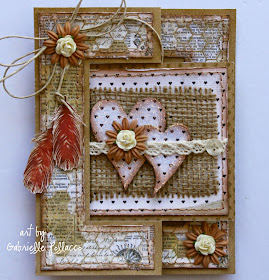 Flip card video tutorial by Gabrielle Pollacco using Bo Bunny 'Star-Crossed' collection papers and embellishments