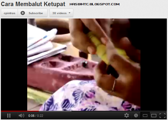 Klik Play video cara membuat ketupat