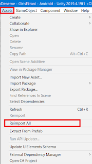 Unity Reimport All