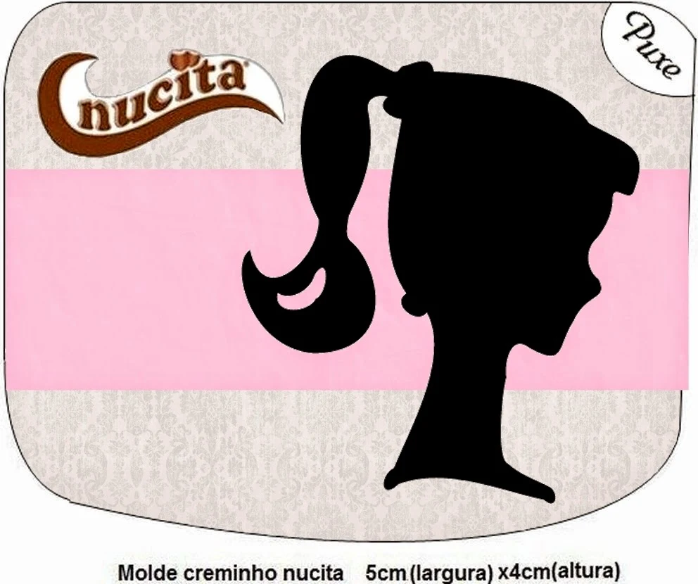 Barbie Silhouette Free Printable Nucita Labels.