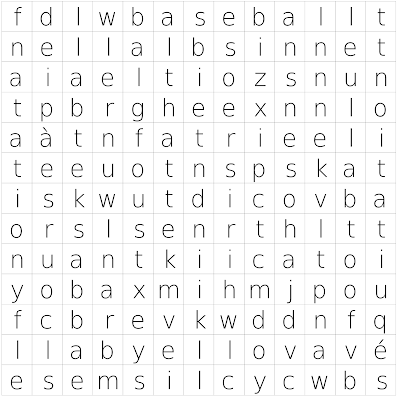 Word Search Puzzle with French Vocabulary