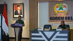 Danrem 081/DSJ  Sambut  Tim Audit Kinerja TNI TA 2023