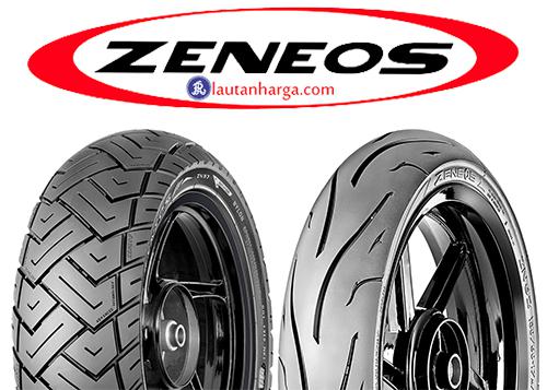 Zeneos merupakan salah satu produsen ban terkemuka se asia tenggara yang di produksi oleh  Daftar Harga Ban Motor Merk Zeneos Tubeless Terbaik Terbaru 2018