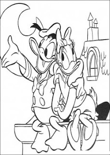 Download Donald Duck And Daisy Falling In love Coloring Pages | Coloring Pages