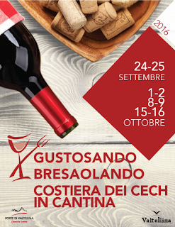 Gustosando, Bresaolando e la Costiera dei Cech in Cantina  dal 24 settembre al 16 ottobre  Valtellina