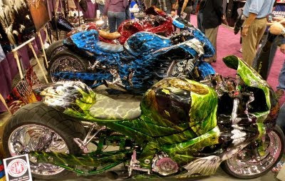 creative airbrush motorbike